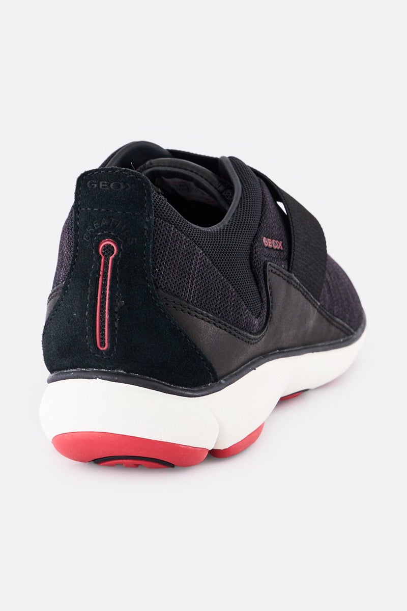 GEOX Men Nebula Mesh Slip On Casual Shoes, Black - Image 2